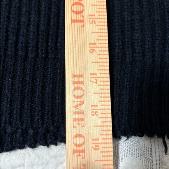 Zadig & Voltaire Zoe Wy, Navy turtleneck Sweater. Distressed edges. Wool/Yak. - Picture 7 of 16